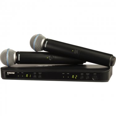 成都Shure BLX288/Beta58 舒尔无线双手持话筒 BLX288/B58一拖二手持无线话筒 无线人声麦克