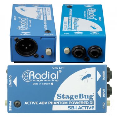 成都Radial,SB-1,现场电声乐器原声有源DI直插盒,有源DI盒,有源音频处理器,多媒体转接