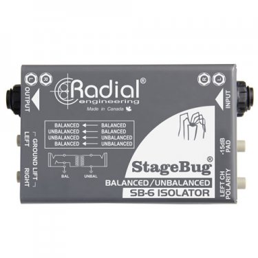 成都Radial,SB-6,线路电平信号隔离变压器DI直插盒,立体声隔离器,DI盒,无源隔离变压器