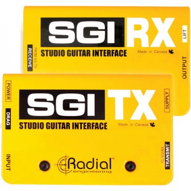 成都Radial,SGI,现场吉他远程传输器DI直插盒,吉他接口,带TX,RX模块,吉他DI盒,