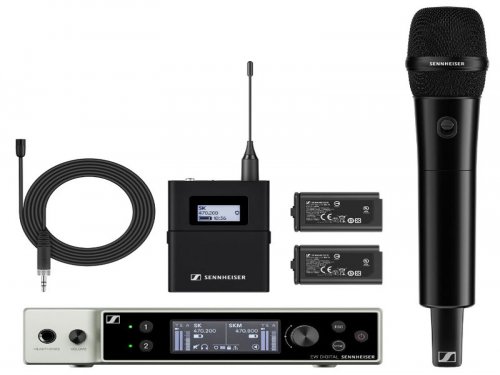 成都森海赛尔 EW-DX MKE2-835-S SET 一拖二无线麦克风 教学会议舞台演出直播无线话筒